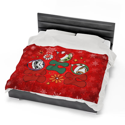 OMNI™ HO! HO! HO! Star Wars Christmas Themed Velveteen Plush Blanket