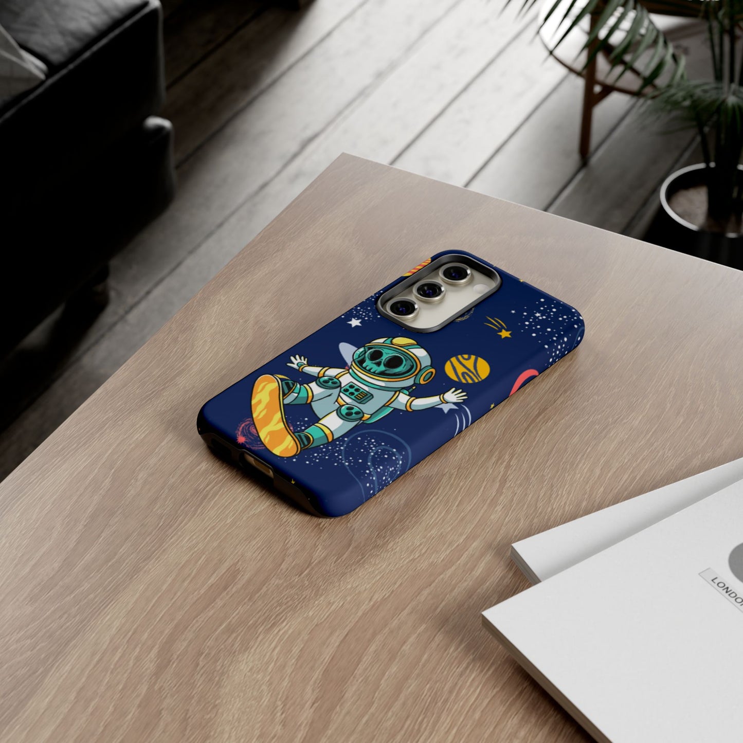 OMNI™ Skeleton Astronaut Space Surfer Double Layered Phone Case