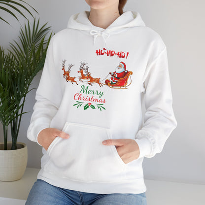 OMNI™ Merry Christmas (Santa and His Reindeer) Hoodie
