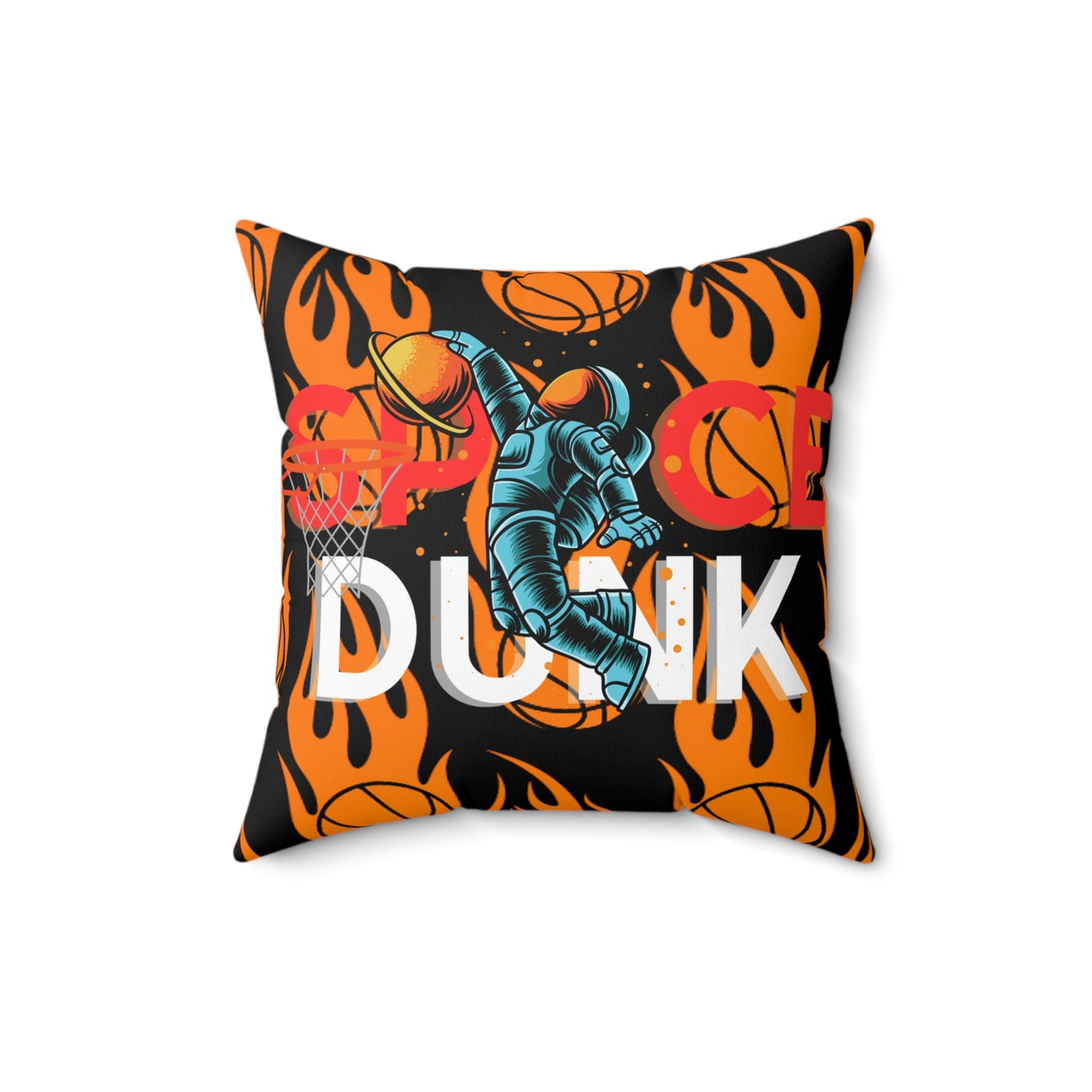 OMNI™ Space Dunk Spun Polyester Square Pillow