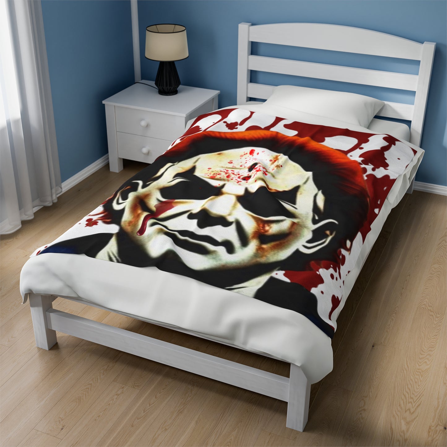 OMNI™ Michael Myers Design Velveteen Plush Blanket for Halloween