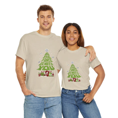 OMNI™ May The Force Be With You Christmas Tree Unisex Heavy Cotton T-Shirt