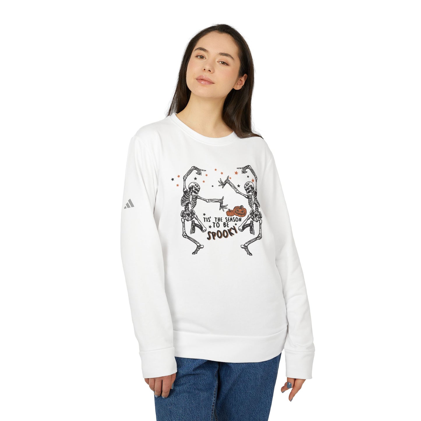 OMNI™ Tis The Season To Be Spooky Adidas Unisex Fleece Crewneck Sweatshirt