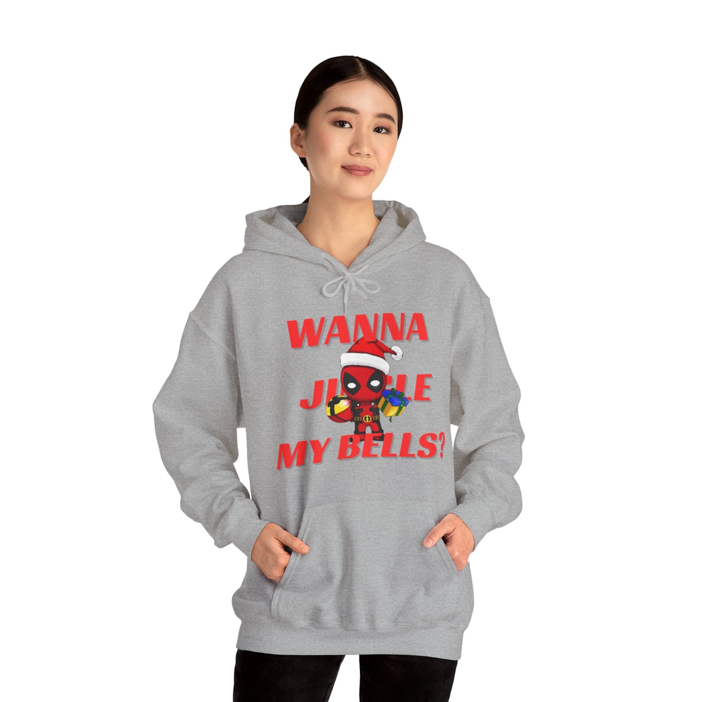 OMNI™ Deadpool Santa (Wanna Jingle My Bells?) Christmas Themed Hoodie