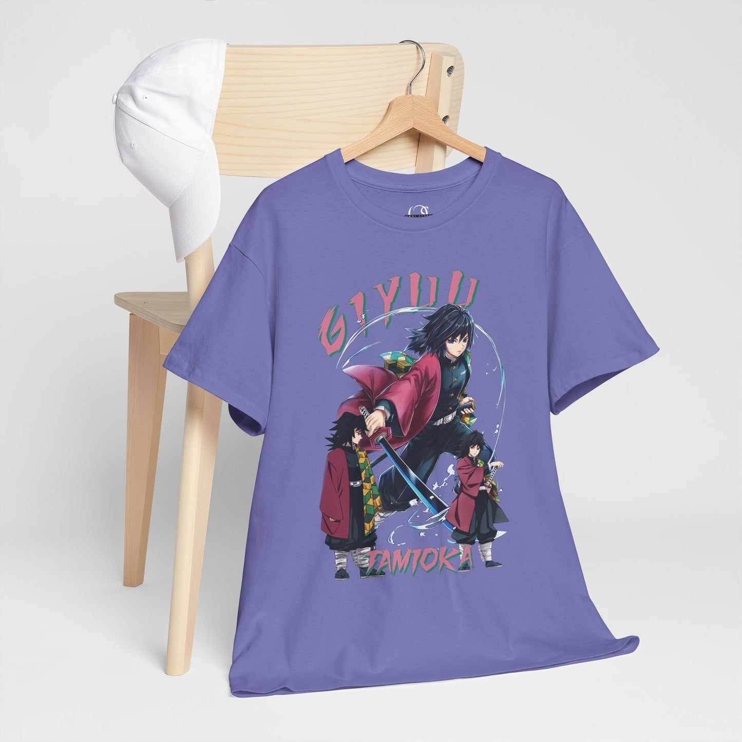 OMNI™ Demon Slayer Water Hashira Giyu Tomioka Unisex Heavy Cotton T-Shirt