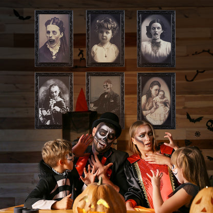 OMNI™ 3-6 Piece 3D Halloween Face Changing Portrait Decoration