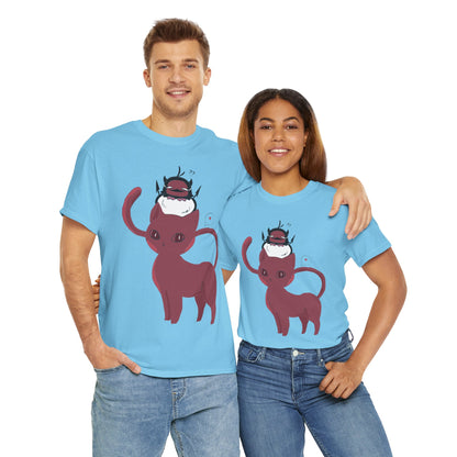 OMNI™ Nero and Rouge Duo Unisex Heavy Cotton T-Shirt