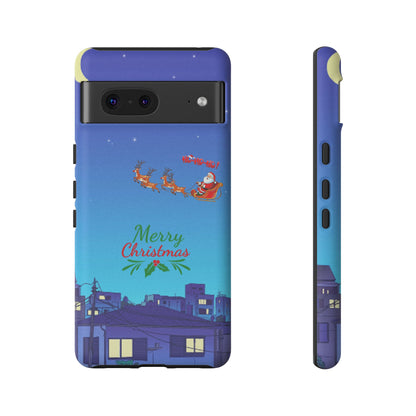 OMNI™ Santa and His Reindeer (Merry Christmas) Starry Night Double Layered Phone Cases