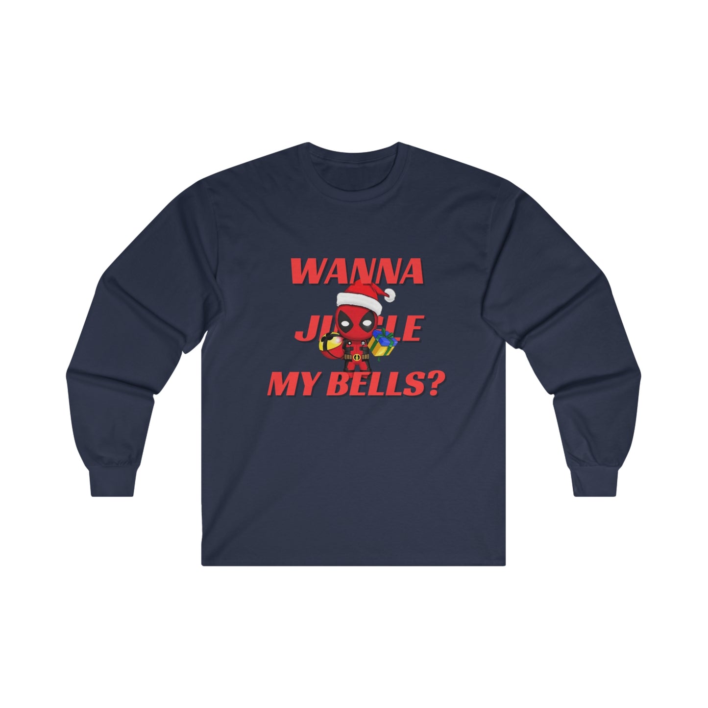 OMNI™ Deadpool Santa (Wanna Jingle My Bells?) Ultra Cotton Long Sleeve T-Shirt