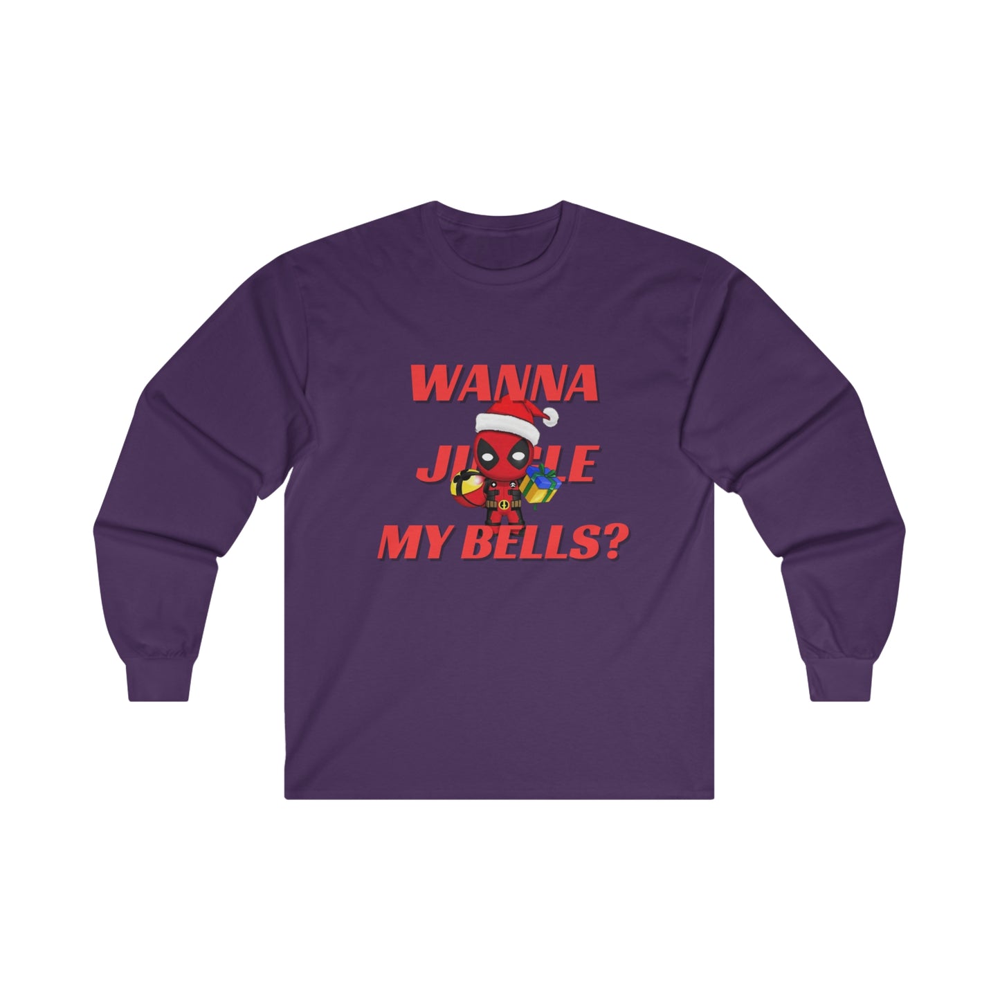 OMNI™ Deadpool Santa (Wanna Jingle My Bells?) Ultra Cotton Long Sleeve T-Shirt