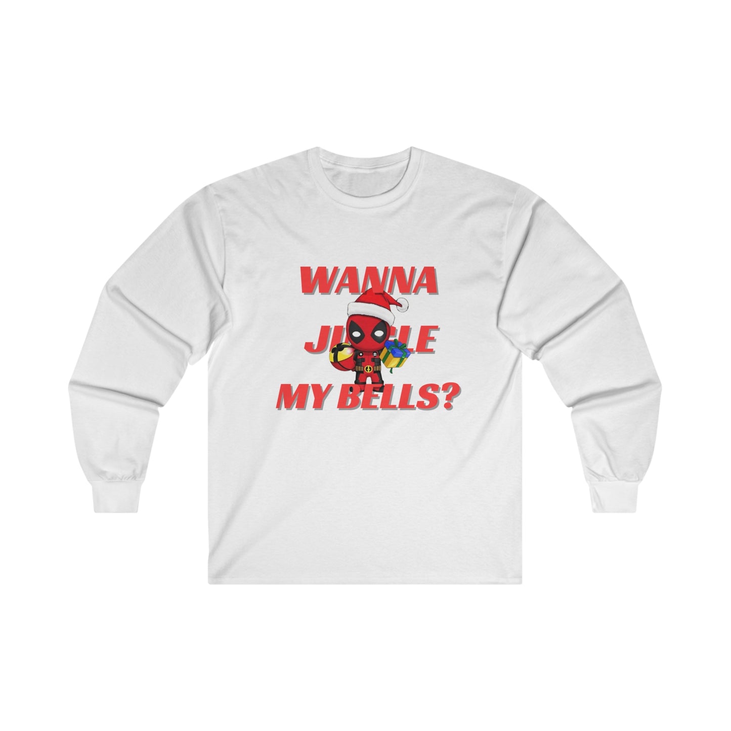 OMNI™ Deadpool Santa (Wanna Jingle My Bells?) Ultra Cotton Long Sleeve T-Shirt