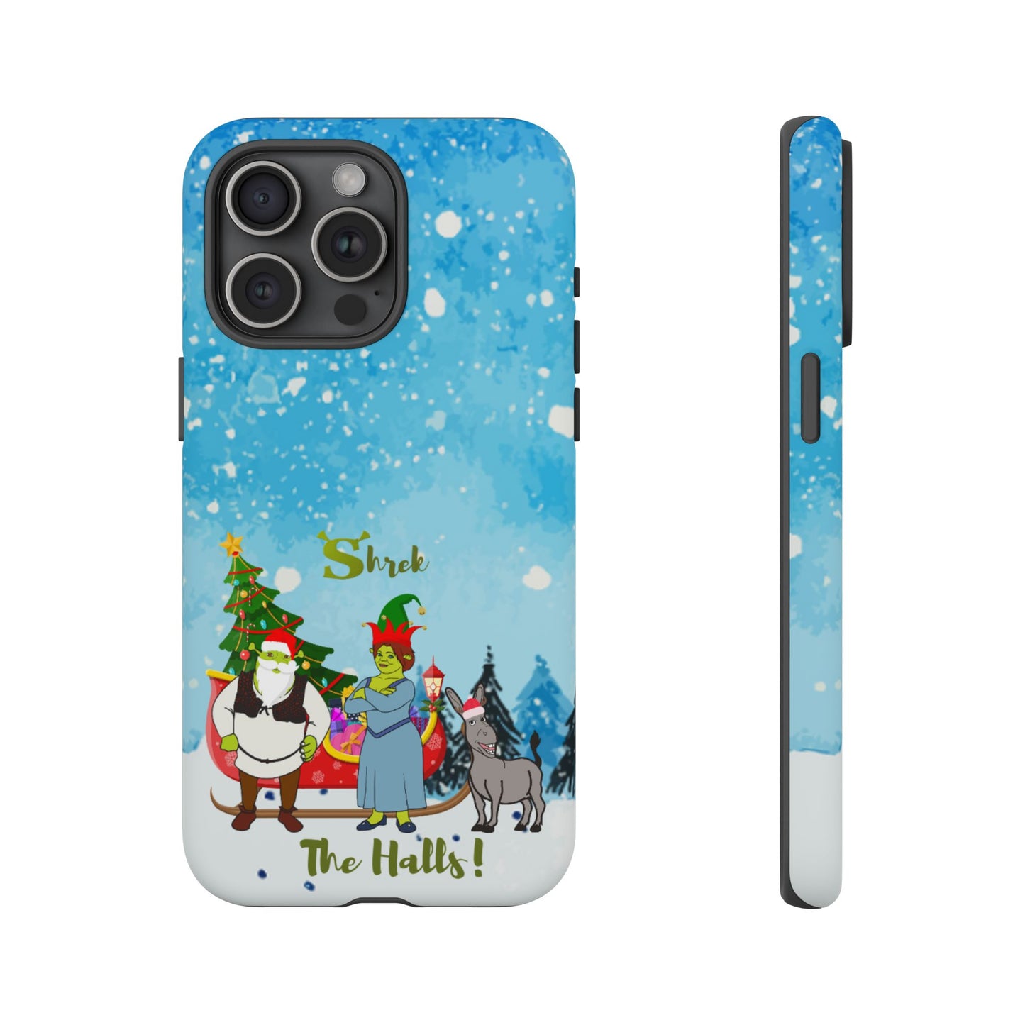 OMNI™ Shrek The Halls! (Shrek Trio: Shrek, Fiona and Donkey) Christmas Themed Phone Cases