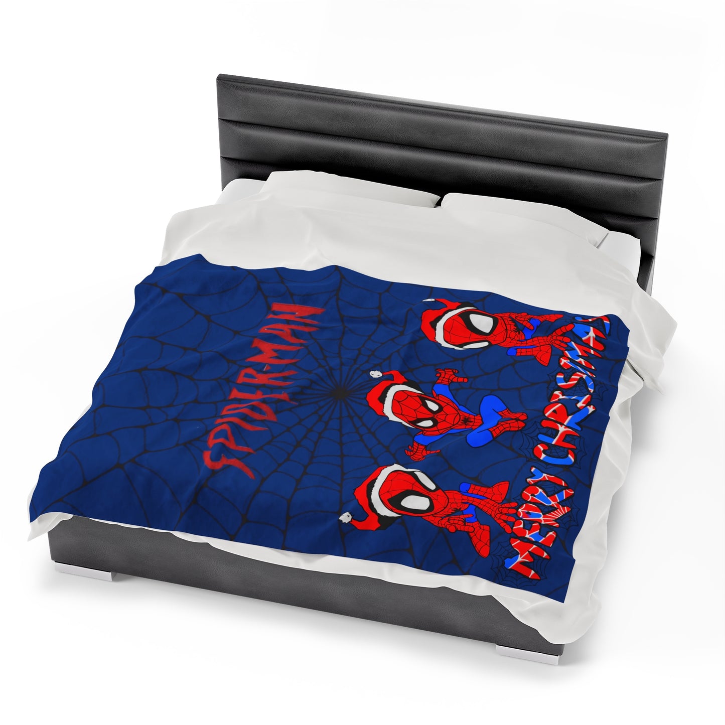 OMNI™ Spider-man Christmas Themed Velveteen Plush Blanket