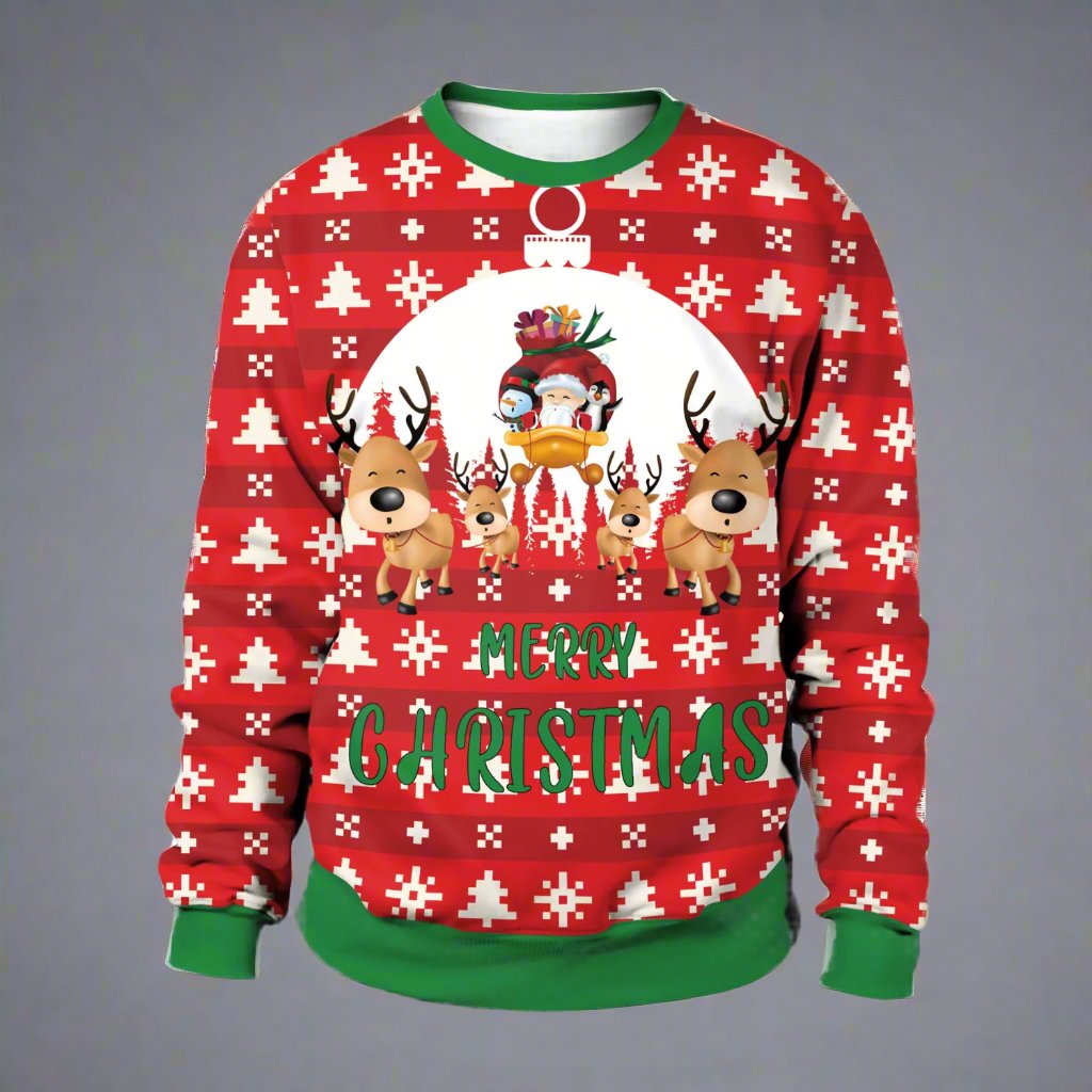 OMNI™ Unisex Christmas Graphic Round Neck Sweater