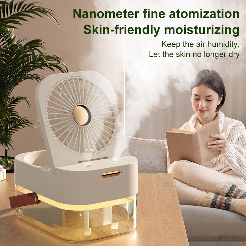 OMNI™ Portable Humidifier Spray Fan Air Cooler With Night Light