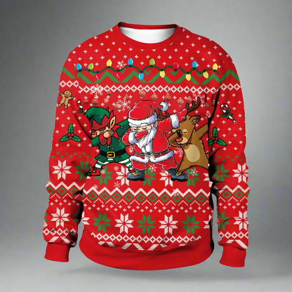 OMNI™ Unisex Christmas Graphic Round Neck Sweater