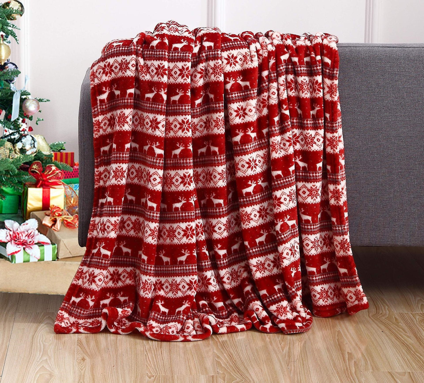 OMNI™ Double-sided Christmas Flannel Blanket