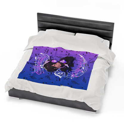 OMNI™ Silhouettes Of My Coffin Velveteen Plush Blanket