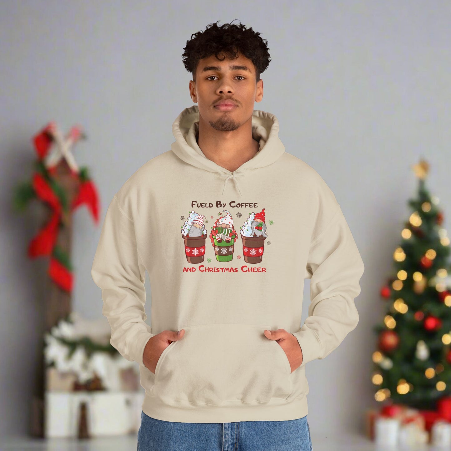 OMNI™ Fueld By Coffee And Christmas Cheer Unisex Heavy Blend Hoodie