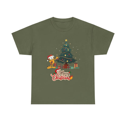 OMNI™ Garfield Christmas Themed Unisex Heavy Cotton T-Shirt