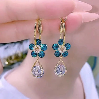 OMNI™ Opal Flower Tassel Earrings Set