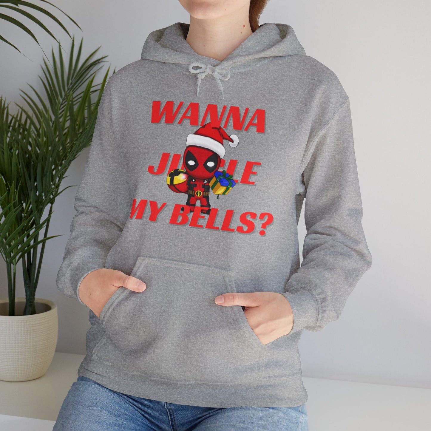 OMNI™ Deadpool Santa (Wanna Jingle My Bells?) Christmas Themed Hoodie