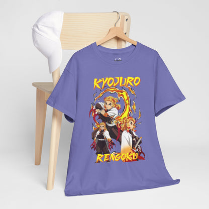 OMNI™ Demon Slayer Flame Hashira Kyojuro Rengoku Unisex Heavy Cotton T-Shirt