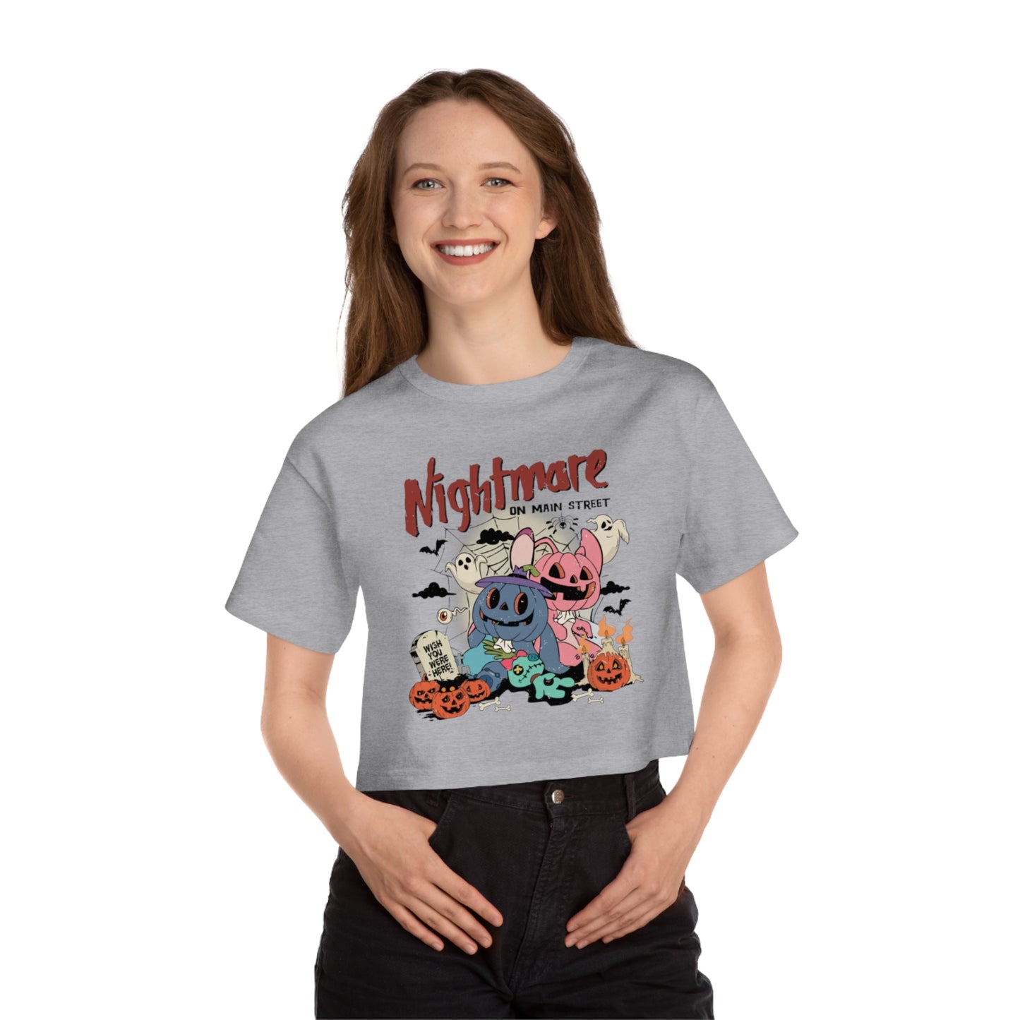 OMNI™ Nightmare On Main Street Champion Women's Heritage Cropped T-Shirt