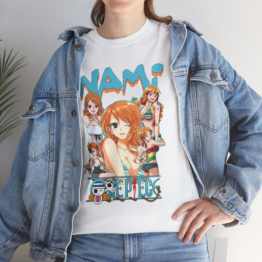OMNI™ One Piece Cat Burglar Nami Unisex Heavy Cotton T-Shirt