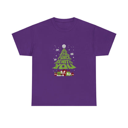 OMNI™ May The Force Be With You Christmas Tree Unisex Heavy Cotton T-Shirt