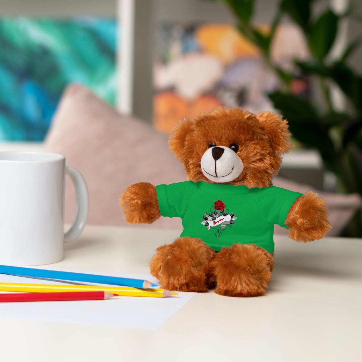 OMNI™ Roses Stuffed Animals with T-Shirt