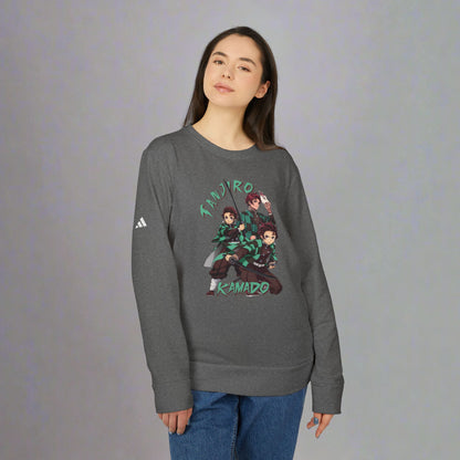 OMNI™ Demon Slayer Tanjiro Kamado Adidas Unisex Fleece Crewneck Sweatshirt