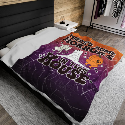 OMNI™ There's Some Horrors In This House Velveteen Plush Blanket