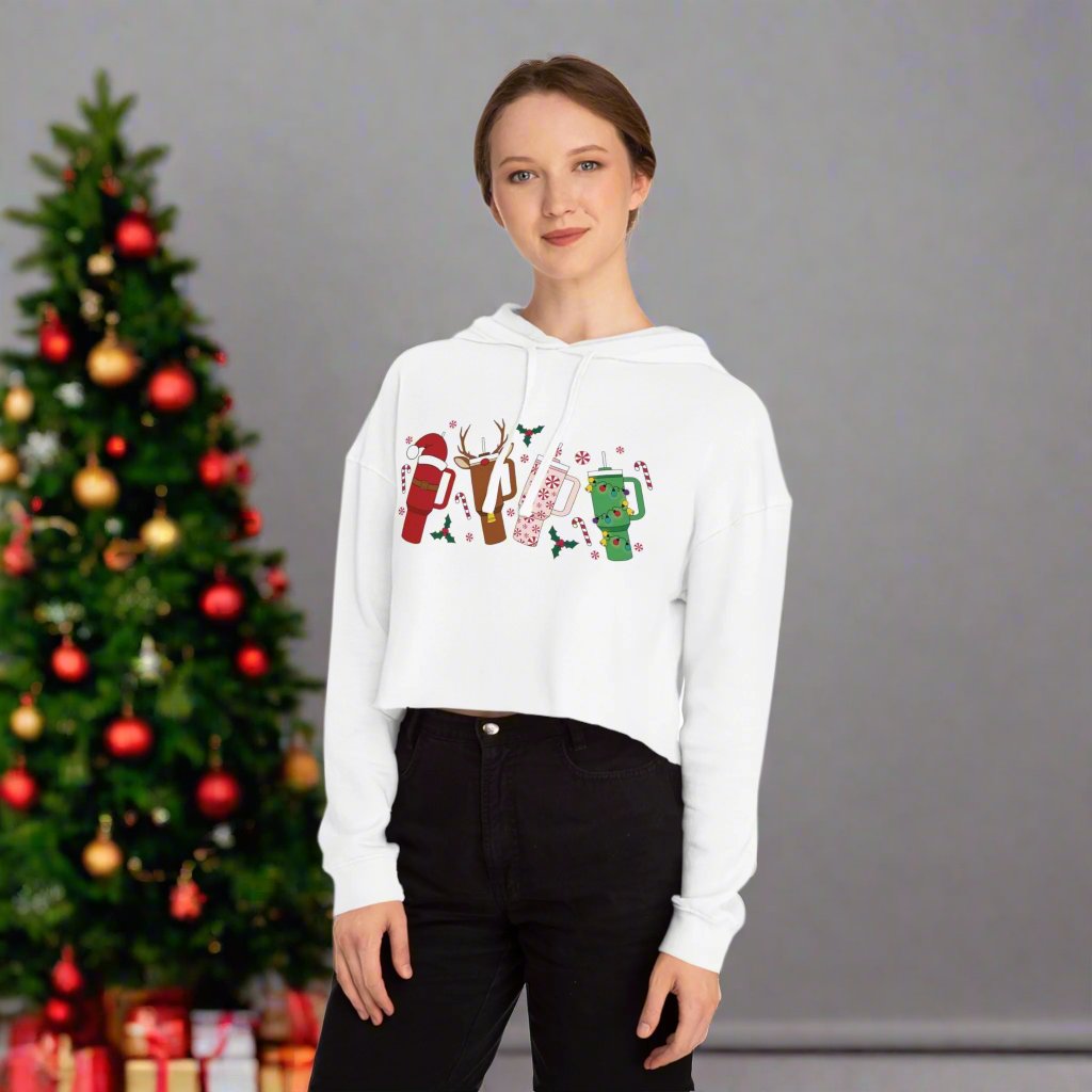 OMNI™ Christmas Tumbler Women’s Cropped Hoodie