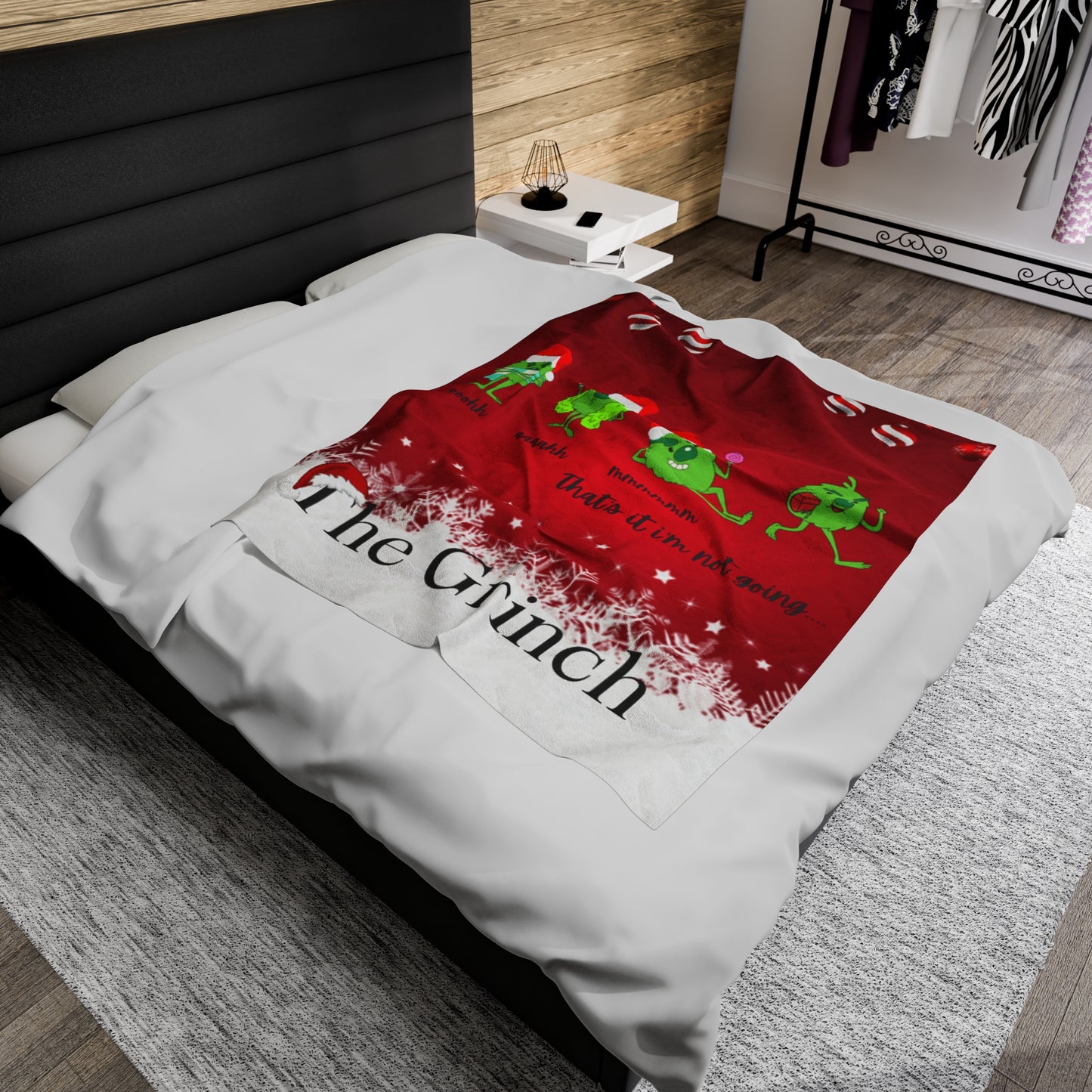 OMNI™ The Grinch "That's It I'm Not Going" Velveteen Plush Blanket