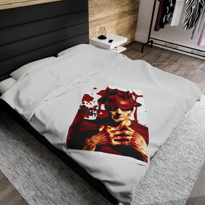 OMNI™ Freddy Krueger Design Velveteen Plush Blanket