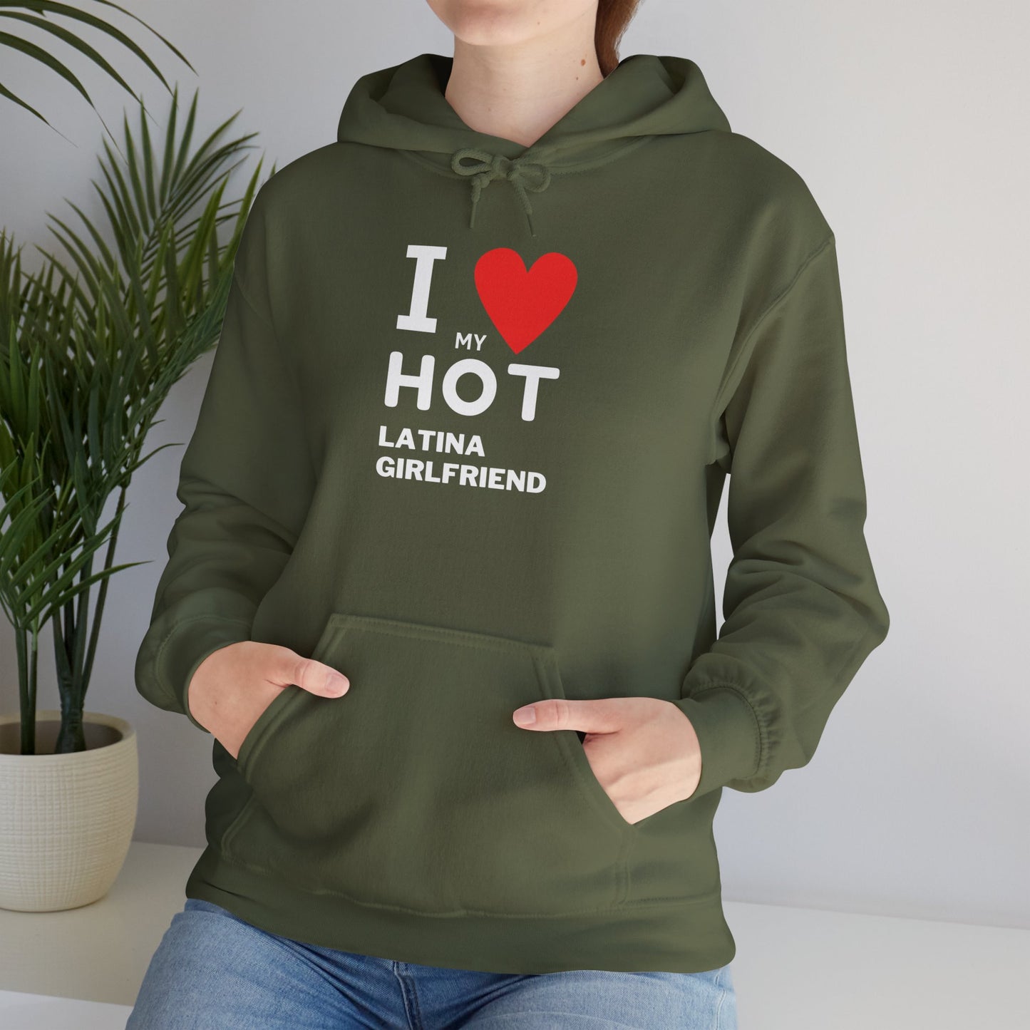 OMNI™ I Love My Hot Latina Girlfriend Men's Heavy Blend Hoodie