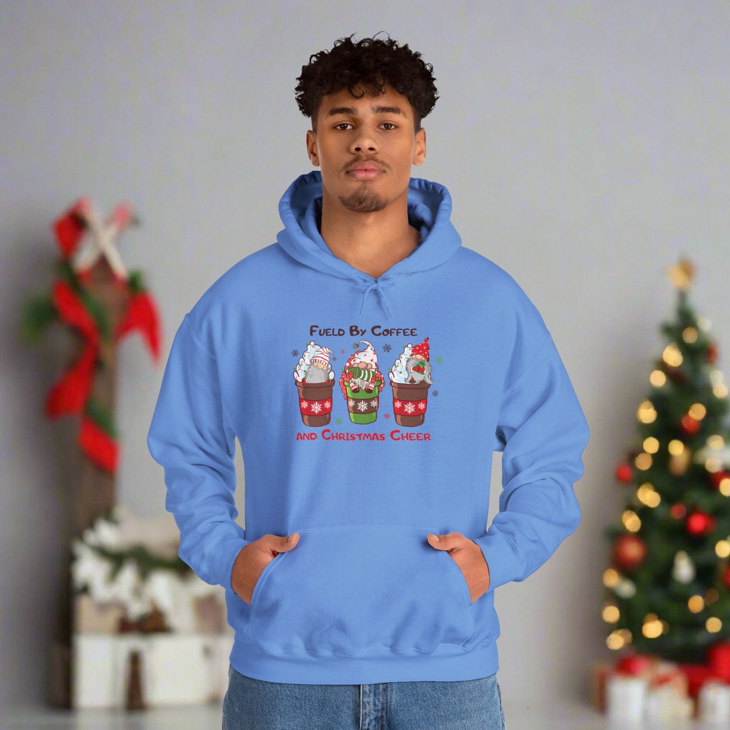 OMNI™ Fueld By Coffee And Christmas Cheer Unisex Heavy Blend Hoodie