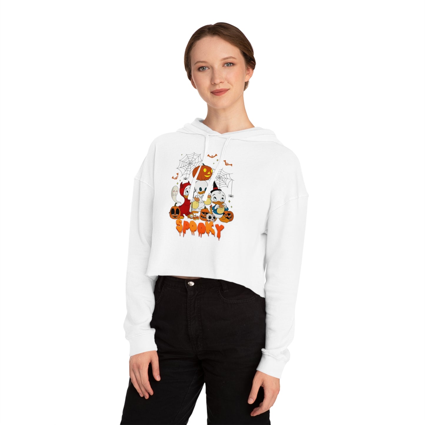 OMNI™ Spooky Halloween Duck Women’s Cropped Hoodie