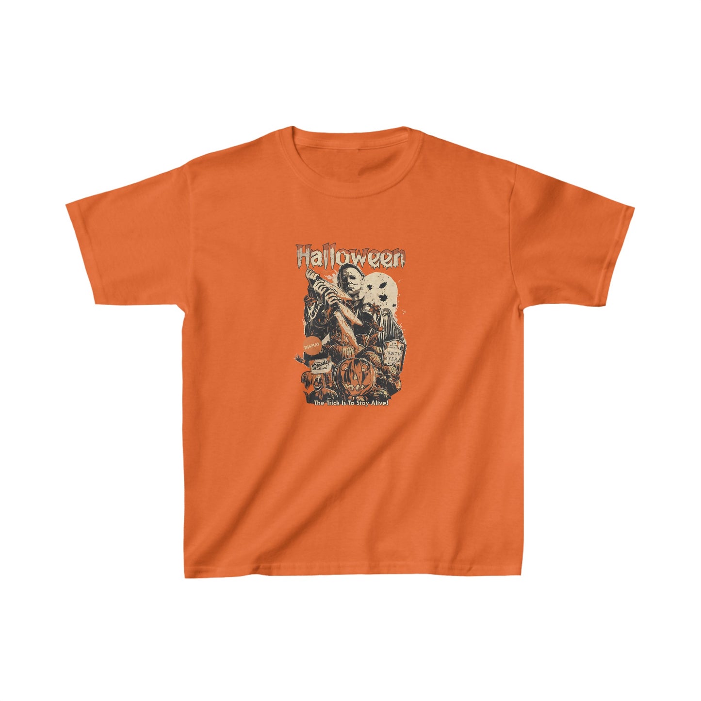 OMNI™ Michael Myers Halloween Unisex Kids Heavy Cotton T-Shirt