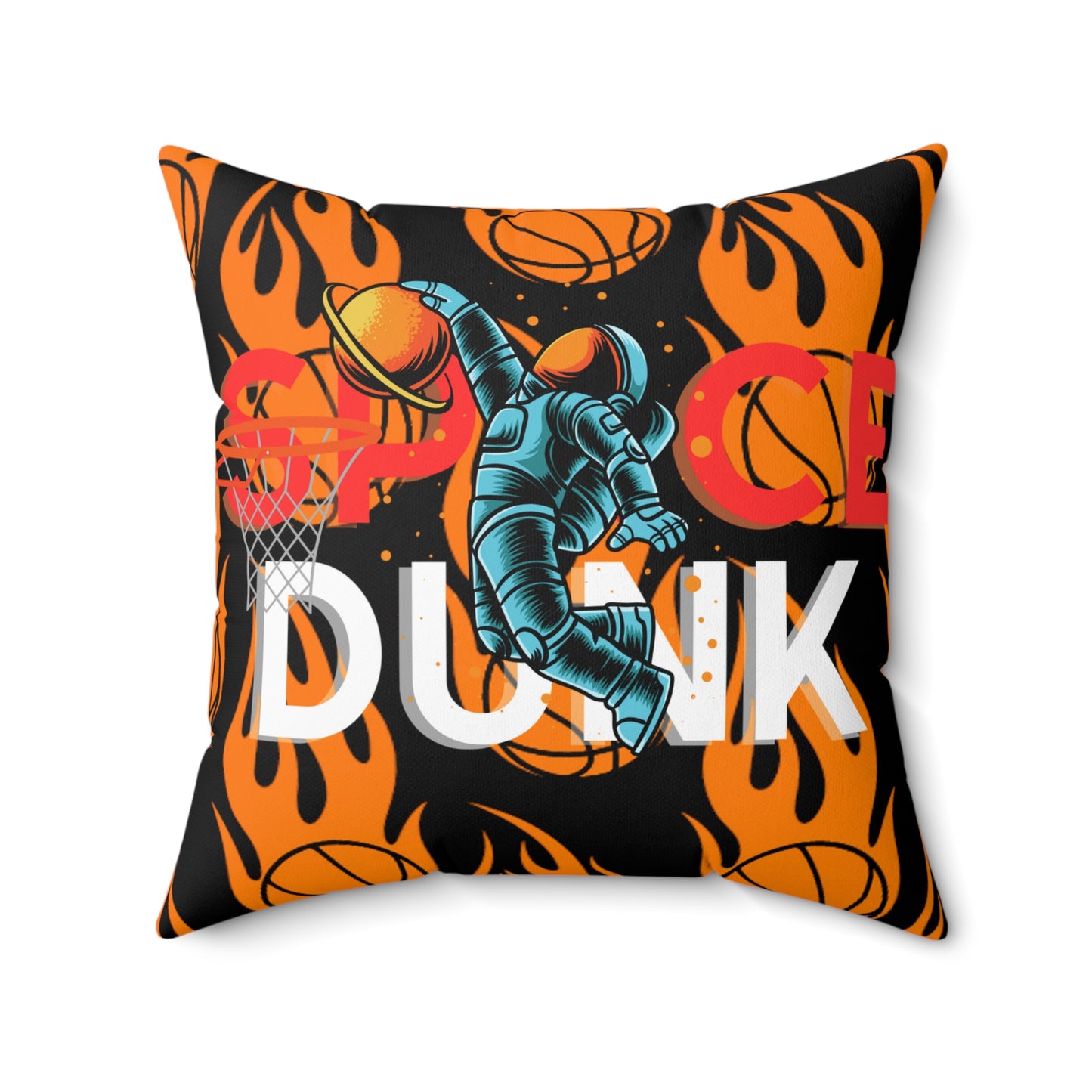 OMNI™ Space Dunk Spun Polyester Square Pillow