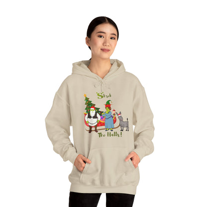 OMNI™ Shrek The Halls! (Shrek Trio: Shrek, Fiona and Donkey) Christmas Themed Unisex Hoodie