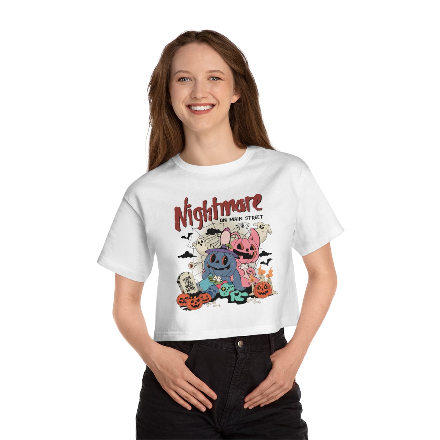 OMNI™ Nightmare On Main Street Champion Women's Heritage Cropped T-Shirt