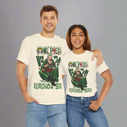 OMNI™ One Piece Pirate Hunter Roronoa Zoro Unisex Heavy Cotton T-Shirt