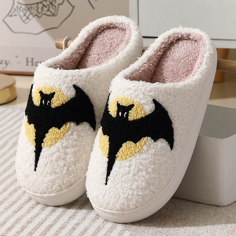 OMNI™ Halloween Bat Cartoon Cotton Bed Slippers