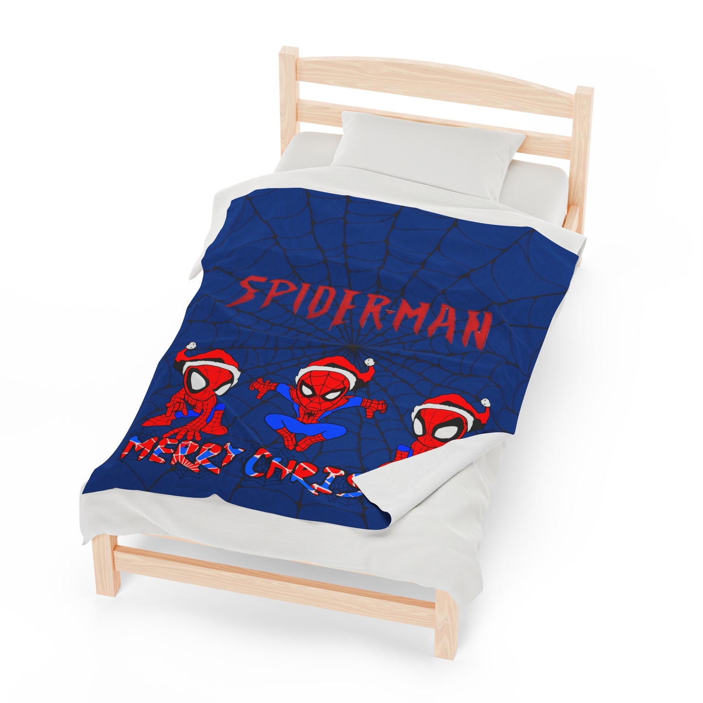 OMNI™ Spider-man Christmas Themed Velveteen Plush Blanket