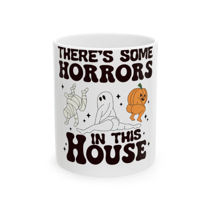 OMNI™ There's Some Horrors In This House Halloween Ceramic Mug (11oz, 15oz)