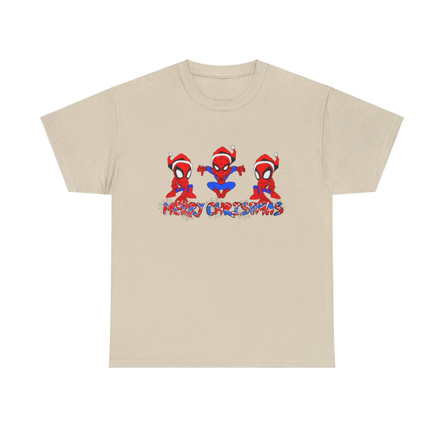 OMNI™ Spider-man Christmas Themed Unisex Heavy Cotton T-Shirt