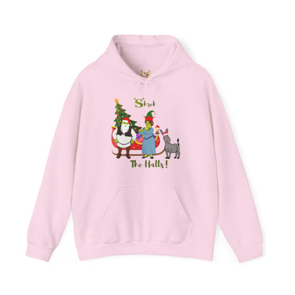 OMNI™ Shrek The Halls! (Shrek Trio: Shrek, Fiona and Donkey) Christmas Themed Unisex Hoodie