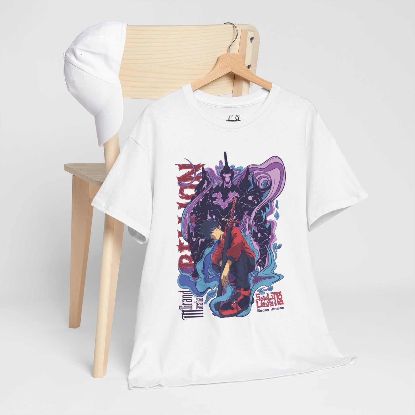 OMNI™ Solo Leveling Sung Drip-Woo Unisex Heavy Cotton T-Shirt
